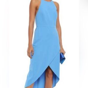 Alice + Olivia Blue Halter Dress